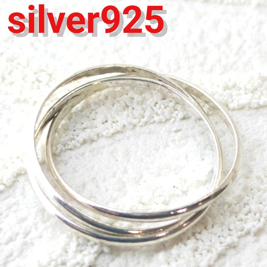 極細3連リング シンプル 各1.2mm幅 sv925 シルバー925 シルバーリング |  | 01