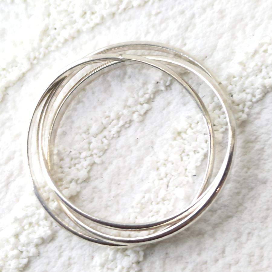 極細3連リング シンプル 各1.2mm幅 sv925 シルバー925 シルバーリング |  | 03