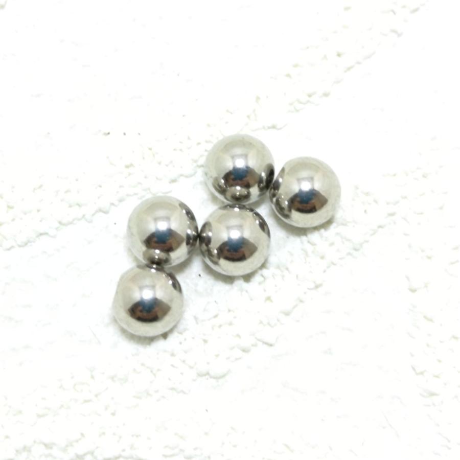 ボディピアス用 スペアボール(キャッチ) 4ミリ5個セット 16ゲージ用シルバー バーベルやラブレットに サージカルステンレス シンプル 激安価格 |  | 01
