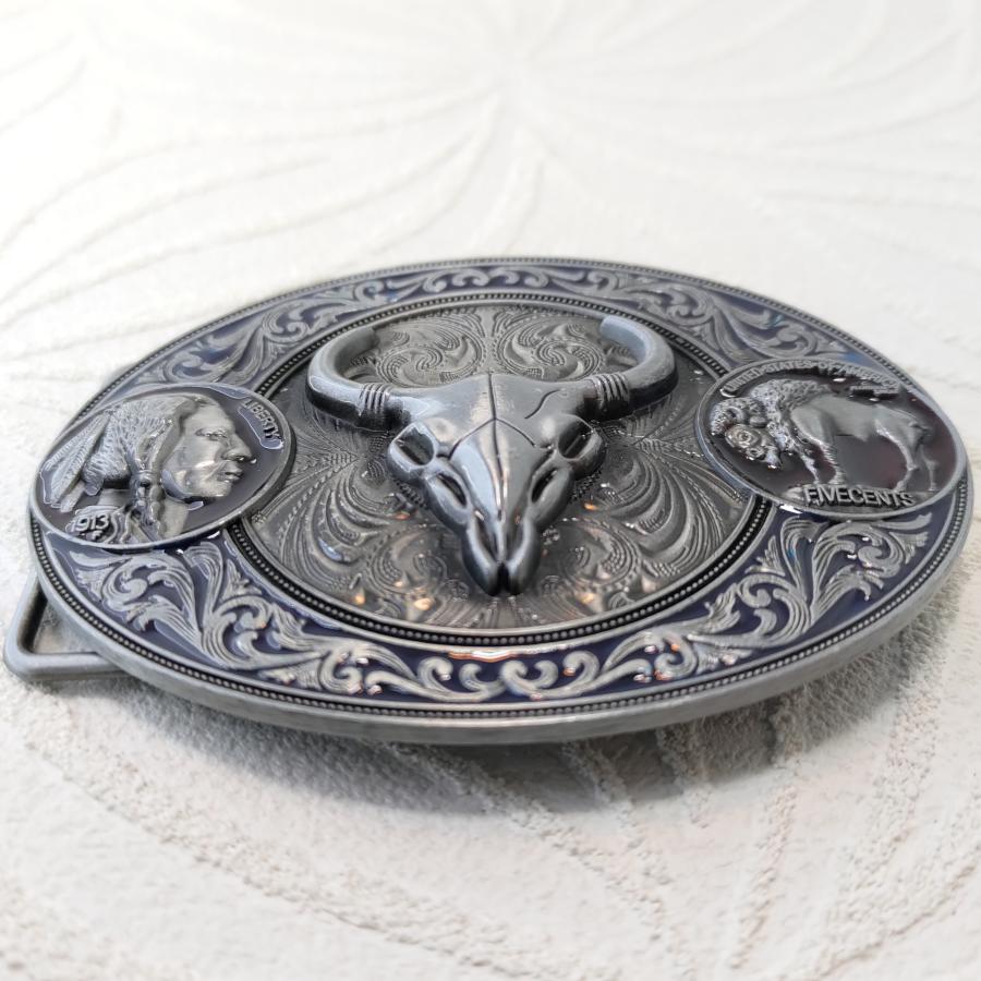 ブルスカル ネイティブ系デザイン ベルト用デザインバックル プレゼントにもオススメ！ |  | 01