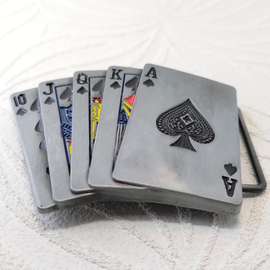 トランプ柄 ベルト用デザインバックル プレゼントにもオススメ！ |  | 01