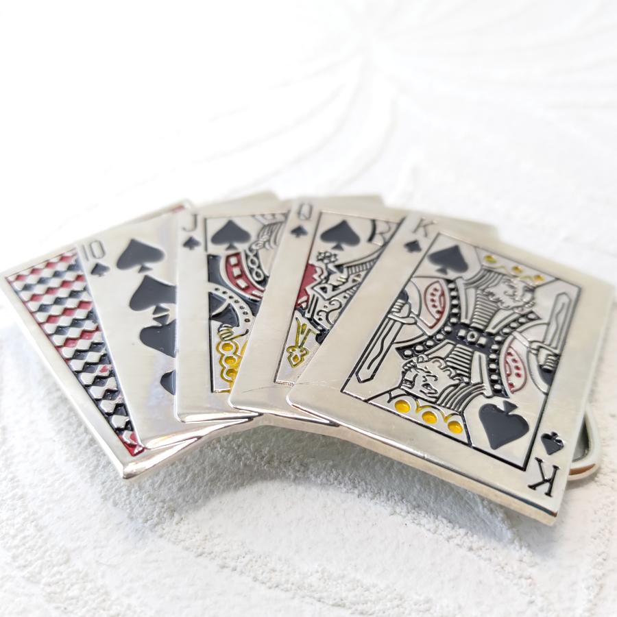 トランプ柄 ベルト用デザインバックル プレゼントにもオススメ！ |  | 01