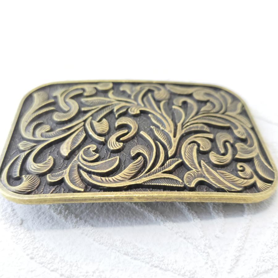 アラベスクデザイン ゴールドタイプ ベルト用デザインバックル プレゼントにもオススメ！ |  | 01