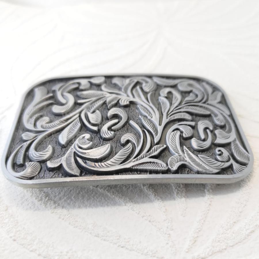 アラベスクデザイン シルバータイプ ベルト用デザインバックル プレゼントにもオススメ！ |  | 01