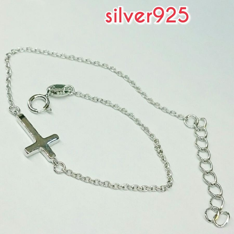 ブレスレット クロス 十字架 約16センチ〜19センチ 激安 シルバー925 |  | 02