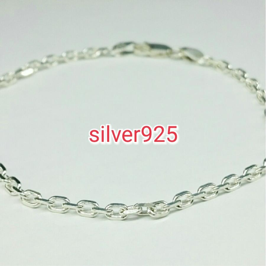 ブレスレット 4面カットアズキ 約18センチ 細身 激安 シルバー925 silver925 在庫のみ｜emphasize