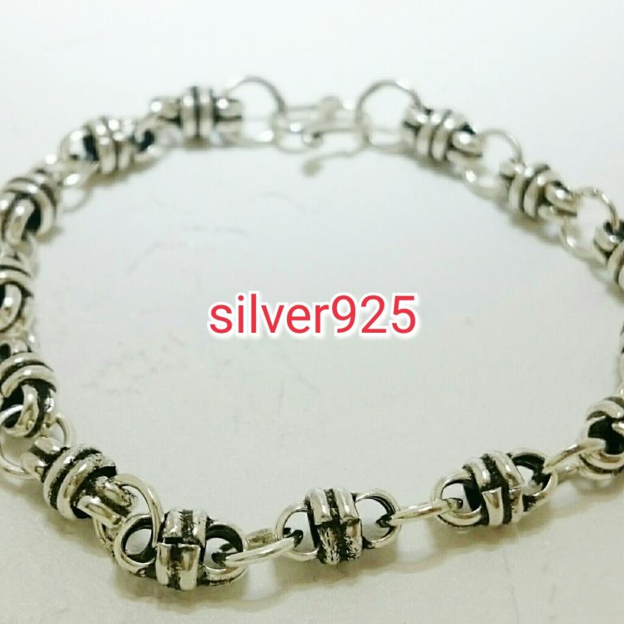 ブレスレット Wリング調 約20センチ シンプル 激安 シルバー925 silver925 在庫のみ | 