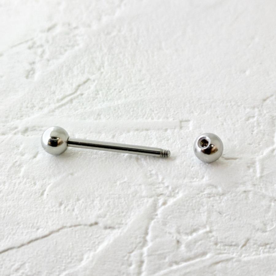 1個99円 ストレートバーベル/14ゲージ(1.6mm) 5mmボール ボディピアス サージカルステンレス シンプル 激安価格 |  | 01