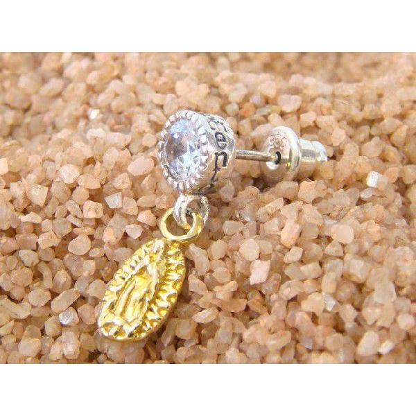 グッドバイブレーション マリア様 スイングピアス ジルコニア クリア シルバー925 片耳 人気ブランド |  | 01