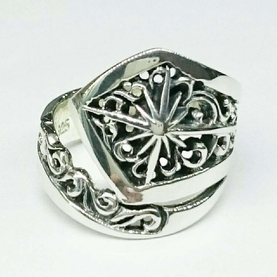 透かしサンマークリング アラベスク sv925 シルバー925 ハード系 シルバーリング |  | 01