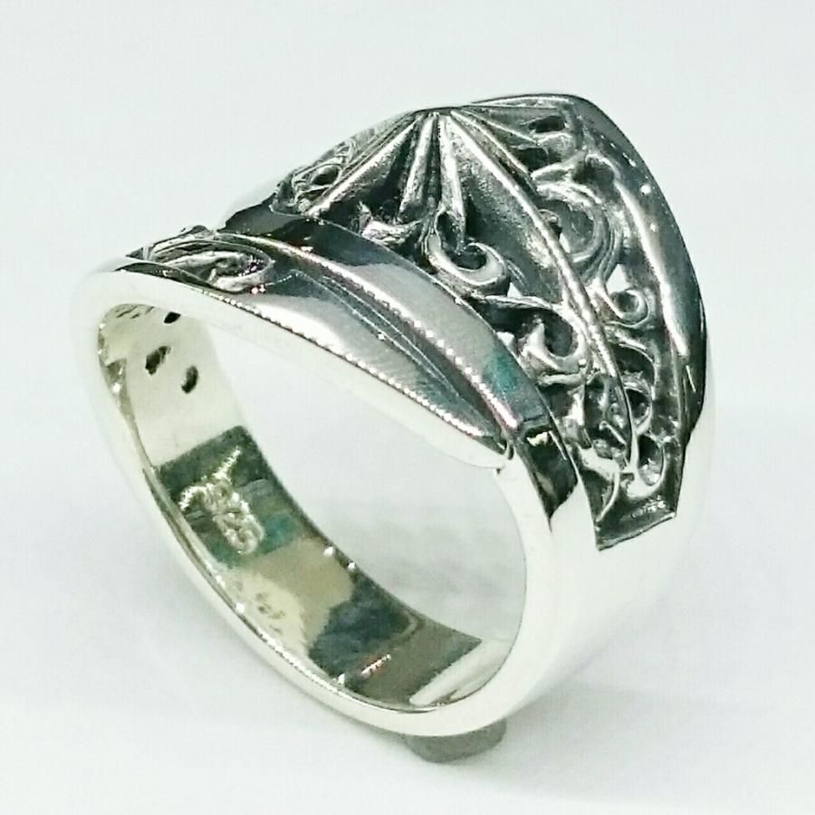 透かしサンマークリング アラベスク sv925 シルバー925 ハード系 シルバーリング |  | 03