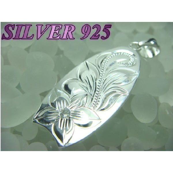 激安ハワイアン ボディボード型ペンダントトップ プルメリア＆ジルコニア シルバー925 |  | 01