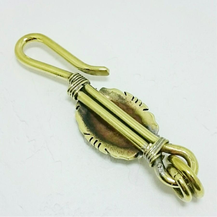 キーホルダー ネイティブ系 ターコイズタイプ プレゼントにもオススメ ゴールドカラー キーフック |  | 02