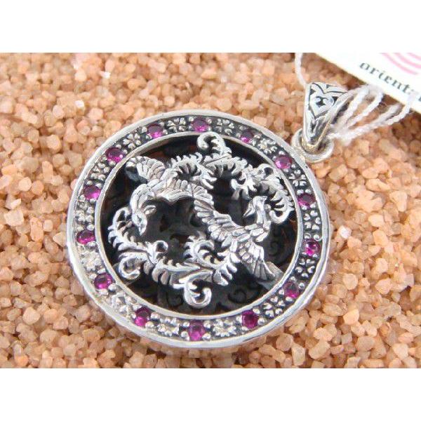 送料無料 オリエンタルバイブレーション ペンダントトップ 鳳凰デザイン ジルコニア シルバー925 人気ブランド | 