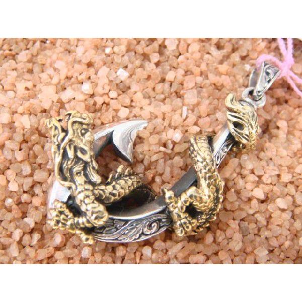 送料無料 オリエンタルバイブレーション ペンダントトップ 釣り針と龍 シルバー925 人気ブランド | 