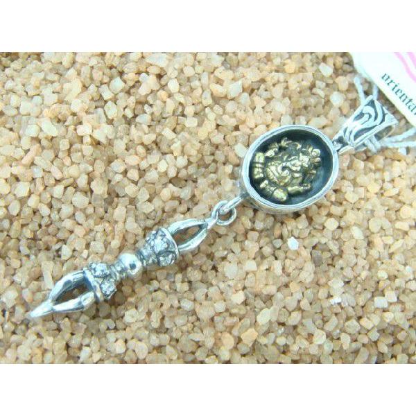 送料無料 オリエンタルバイブレーション ペンダントトップ ガネーシャ ジルコニア シルバー925 人気ブランド |  | 01