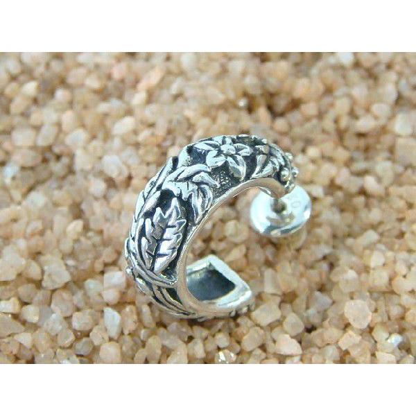 オリエンタルバイブレーション スイセンデザインピアス フープ調 シルバー925 片耳 人気ブランド | 