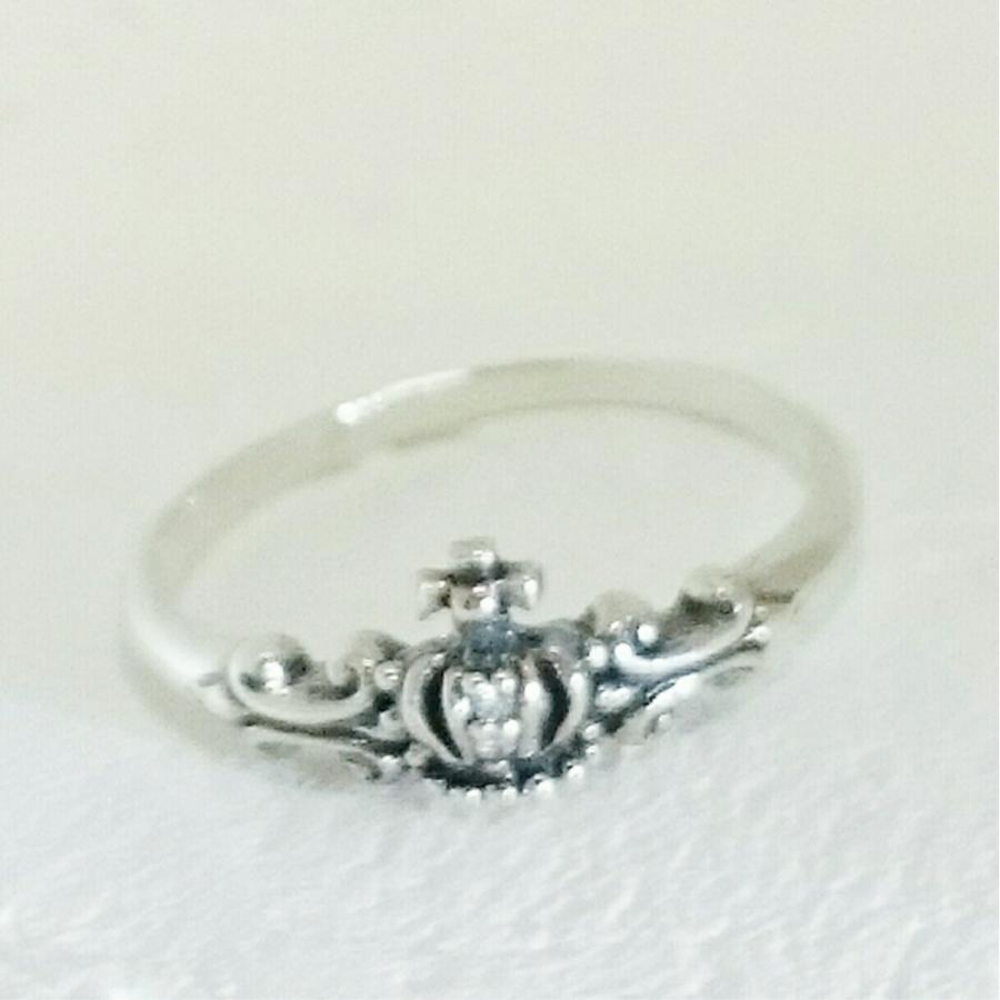 スモールクラウンリング キュービックジルコニア 王冠 sv925 シルバー925 ゴシック系 シルバーリング |  | 02