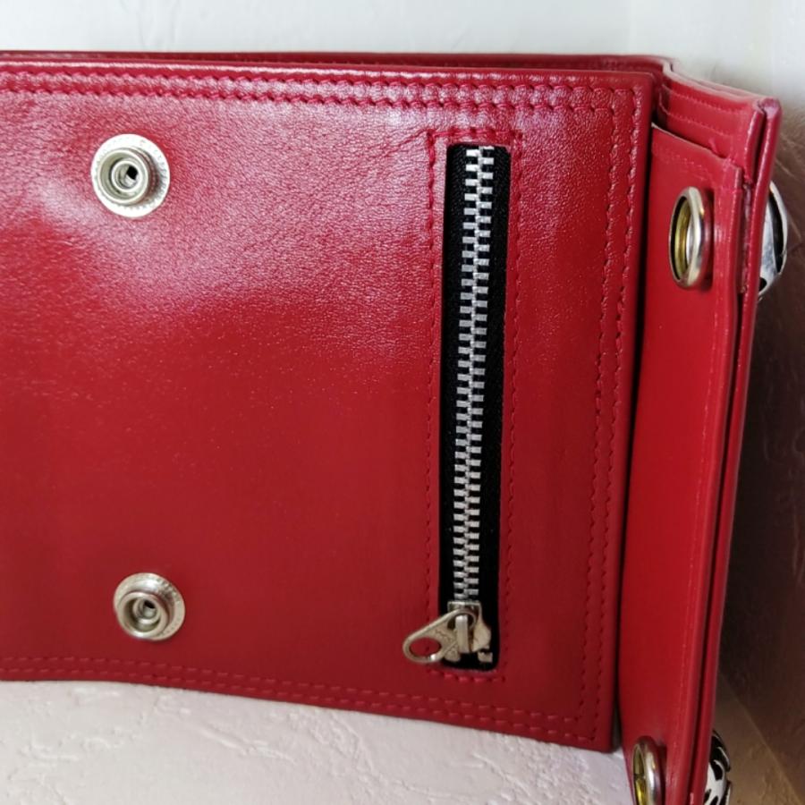 激安 三つ折り財布 牛革/シルバー925コンチョ ベルトに通せる プレゼントにもオススメ |  | 04