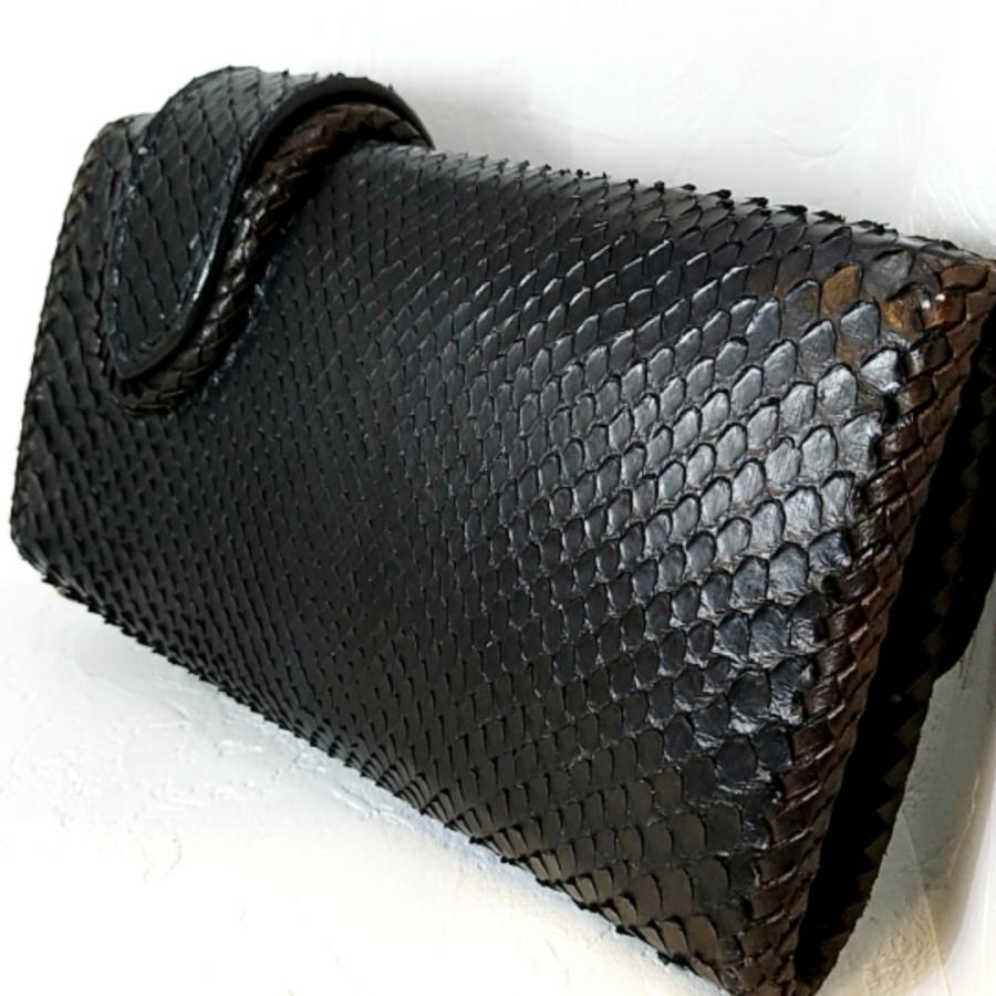 激安 長財布 パイソン＆牛革/オニキス入りシルバー925コンチョ プレゼントにもオススメ |  | 01