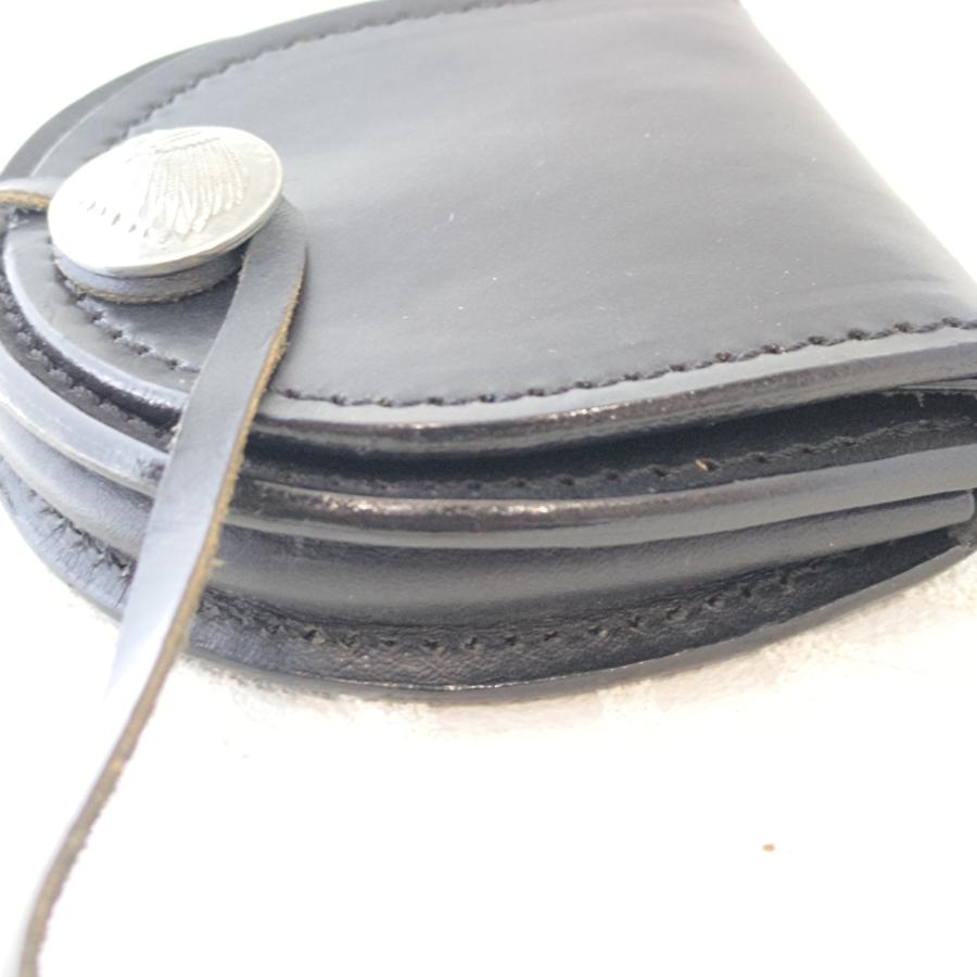 人気 馬蹄型コインケース/小銭入れ 丈夫な本革/ブラック 使いやすい プレゼントにもオススメ |  | 02