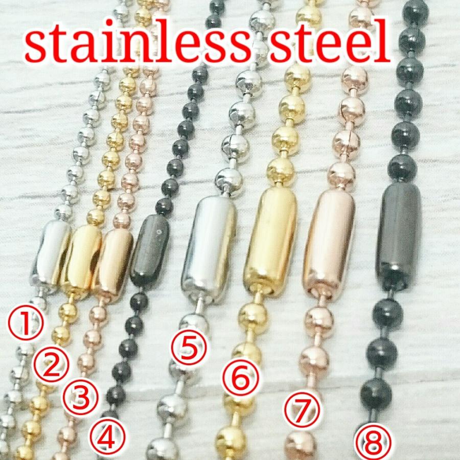 激安ボールネックレス/チェーン ブラック 1.5ミリ 70センチまで限界同価格!! サージカルステンレス |  | 01