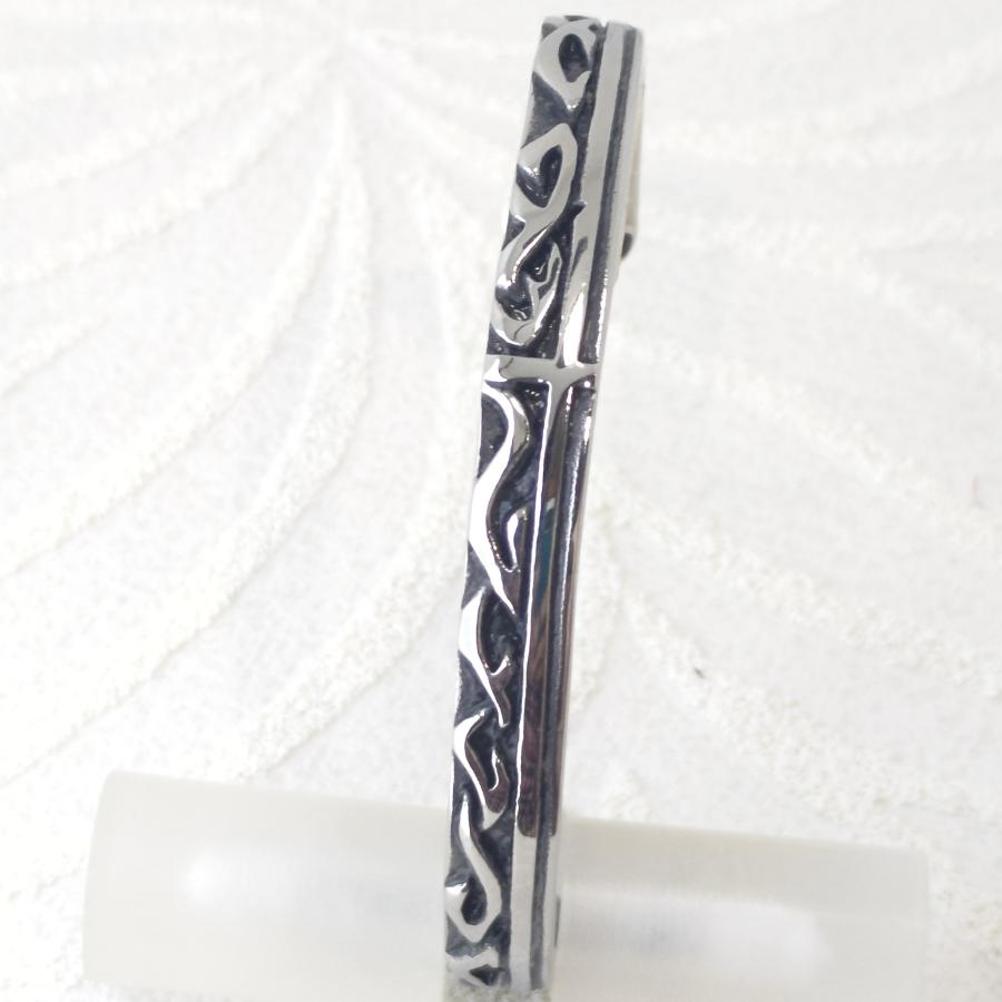 ステンレスバングル 7.5mm幅 アラベスクデザイン 激安 サージカルステンレス シンプル系 プレゼントにも |  | 01
