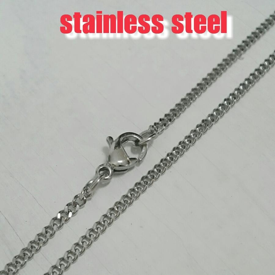 2面カット喜平ネックレス 2mm幅シルバーカラー　40センチ〜70センチ　選択自由　激安ステンレスチェーン | 