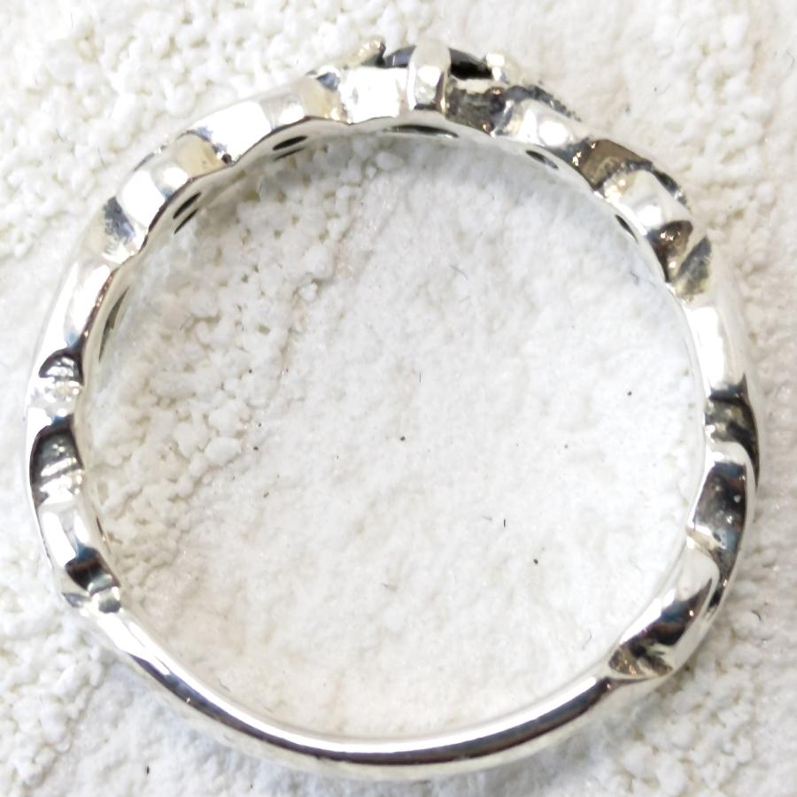 ピンキーリングにも キュービックジルコニア ブラック sv925 シルバー925 シルバーリング |  | 03