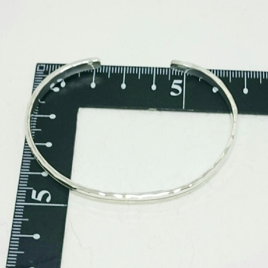 送料無料 シルバーバングル 鎚目 ブラックライン 激安 シルバー925 |  | 03