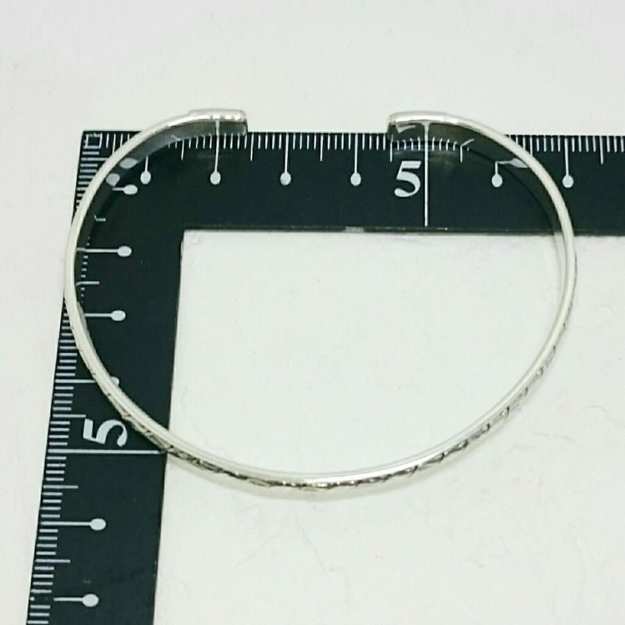 送料無料 シルバーバングル シンプル ロープ調デザイン 激安 シルバー925 |  | 03