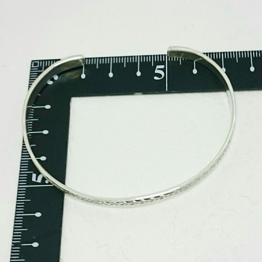 送料無料 シルバーバングル シンプル ロープ調デザイン 激安 シルバー925 |  | 03