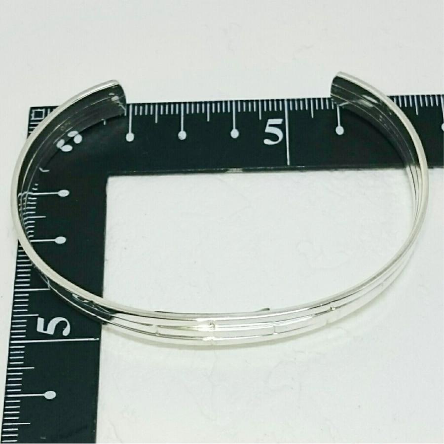 送料無料 シルバーバングル シンプル ランニングボンド調 激安 シルバー925 |  | 03