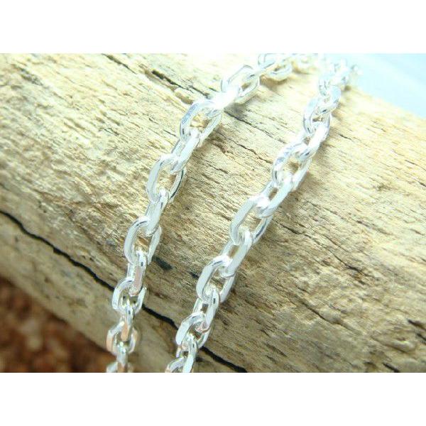 シルバー925  4面カットアズキチェーン 2.7mm×60cm sv925ネックレス |  | 01