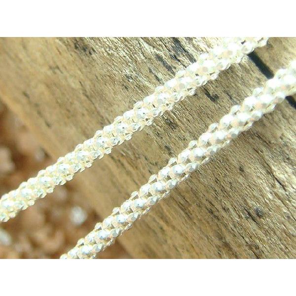 珍しい ポップコーンチェーン 1.5mm×45cm sv925ネックレス シルバー925 |  | 01