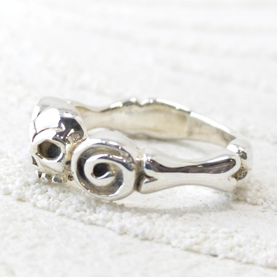 スカル/骸骨デザイン 7号9号のみ シルバーリング/指輪 sv925 シルバー925 |  | 02