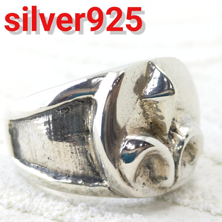 フローラルデザイン 印台リング 17号のみ リング/指輪 sv925 シルバー925 |  | 01