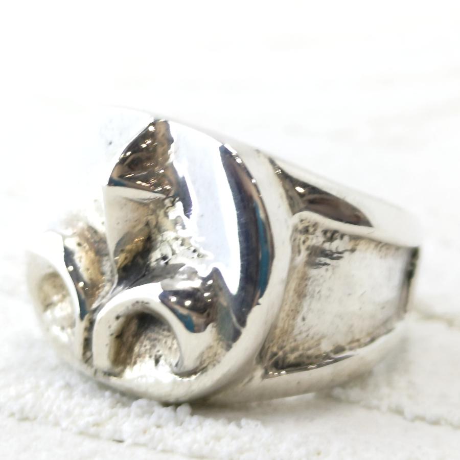 フローラルデザイン 印台リング 17号のみ リング/指輪 sv925 シルバー925 |  | 02