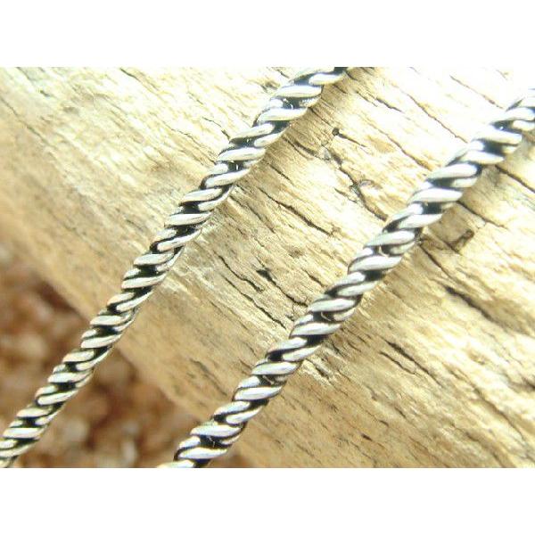燻し加工 ツイストチェーン/ネックレス 2mm×55cm sv925ネックレス シルバー925 |  | 01