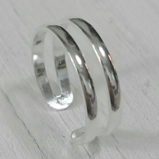 足指用指輪 激安トゥリング(14) 2連 シルバー925 ピンキーリングにも | 