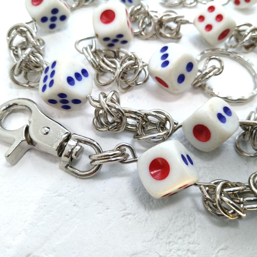 【Dice × Flower ウォレットチェーン】 重厚で存在感QBSZSZ07 wc055-4-2.jpg