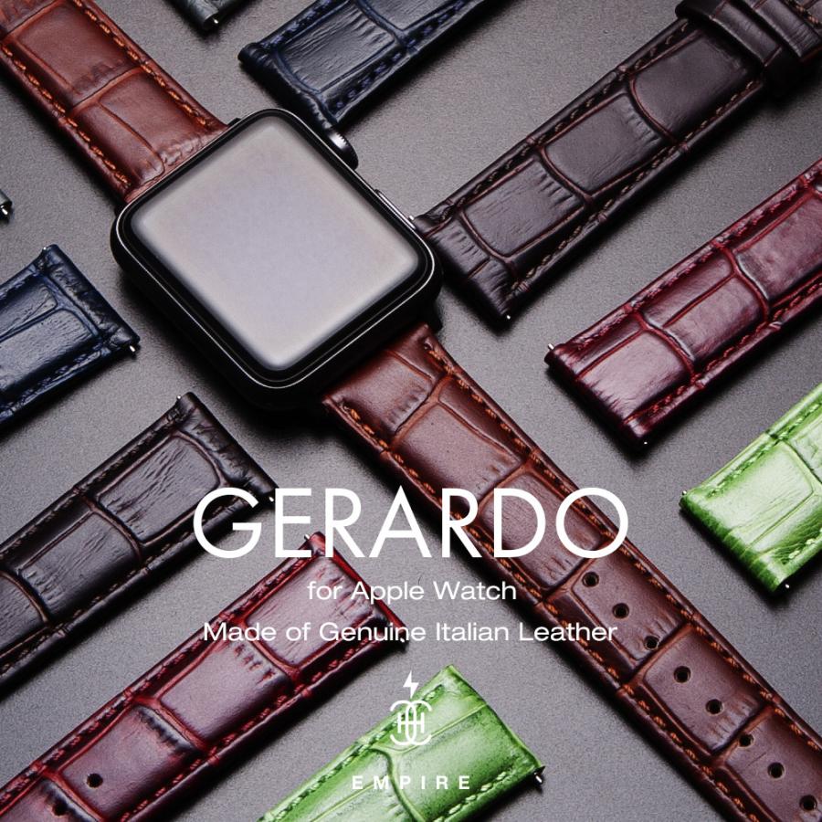 アップルウォッチ バンド 革 レザー イタリアンレザー 38mm 40mm 42mm 44mm For Apple Watch ベルト ブランド メンズ Awb Ge Empire 通販 Yahoo ショッピング