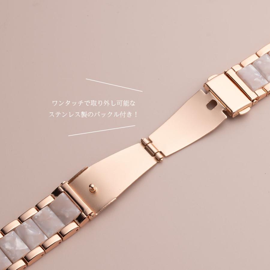 アップルウォッチ バンド レディース ステンレス 9 8 7 SE 6 女性 かわいい べっ甲 大理石 マーブル38mm 40mm 41mm 42mm 44mm 45mm おしゃれ ブランド｜empire｜04