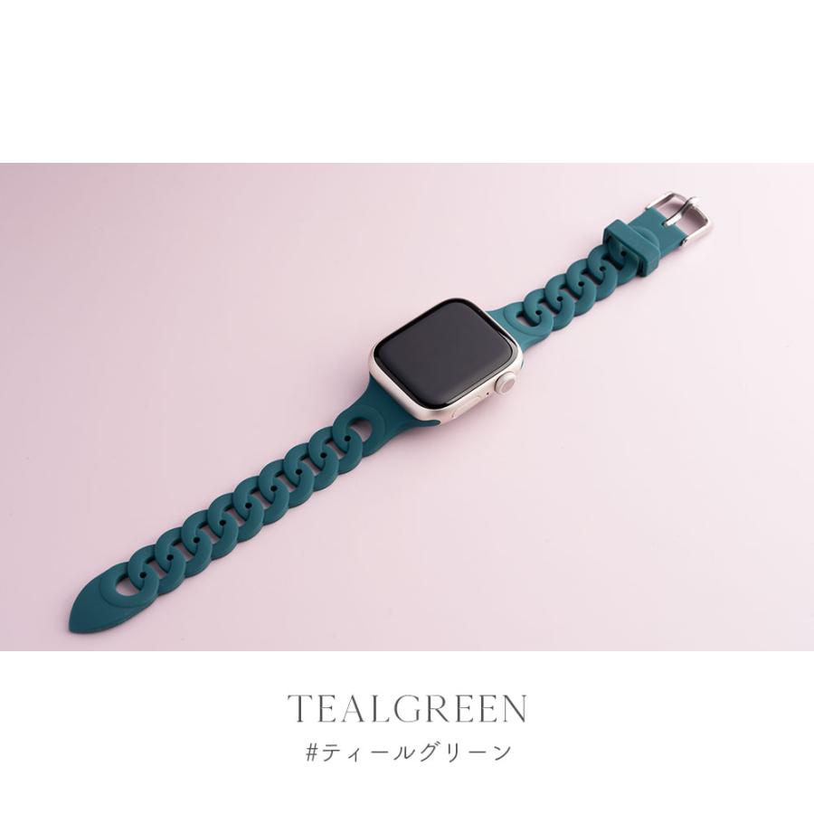 【在庫セール】アップルウォッチ ラバー 38mm 40mm ミントグリーン 20 Apple Watch アップルウォッチ バンド ベルト 38mm 40mm 41mm 42mm