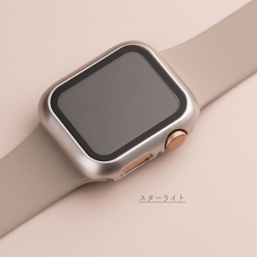 アップルウォッチ カバー apple watch 8 7 6 5 4 3 2 SE 保護カバー ケース ガラス付 レディース かわいい 38mm 40mm 41mm 42mm 44mm 45mm｜empire｜17