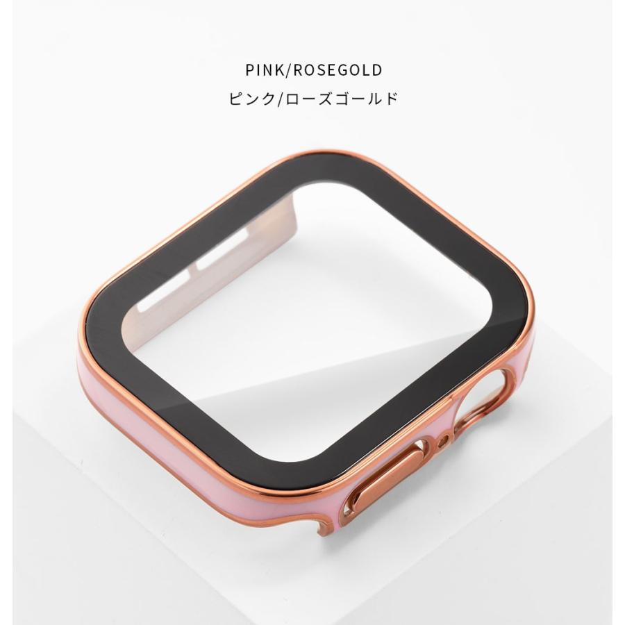 アップルウォッチ カバー 防水 10H 最高硬度 強化ガラス apple watch ケース 40mm 44mm 41mm 42mm 45mm 46mm シリーズ 11 10 9 SE3 | エンパイア | 15