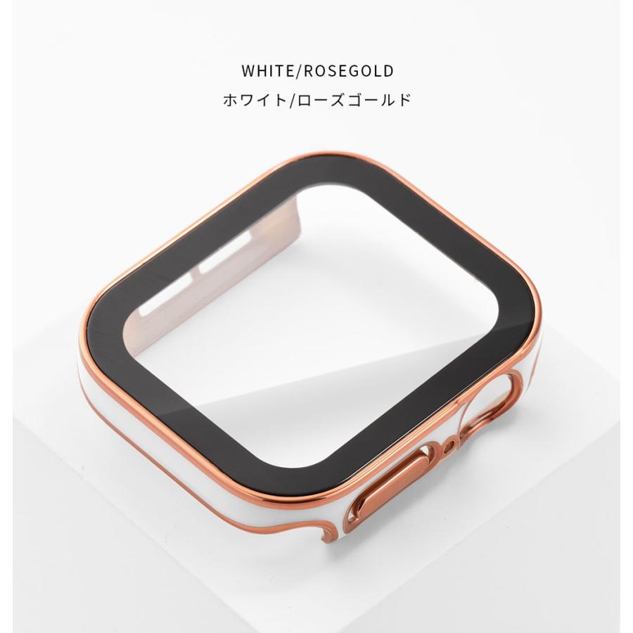アップルウォッチ カバー 防水 10H 最高硬度 強化ガラス apple watch ケース 40mm 44mm 41mm 42mm 45mm 46mm シリーズ 11 10 9 SE3 | エンパイア | 16
