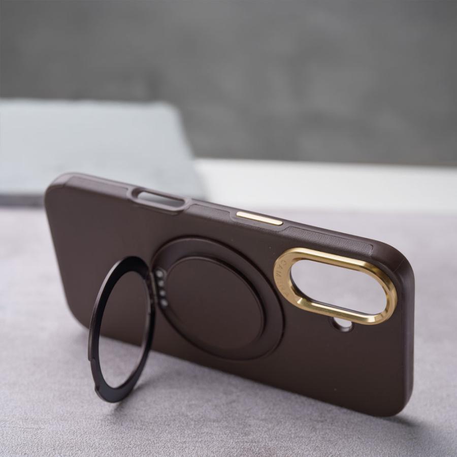 iPhone16 ケース 360度 回転 リング スタンド マグネット内蔵 おしゃれ かわいい アイフォン ケース カバー シンプル スマホケース ブランド empire | エンパイア | 01