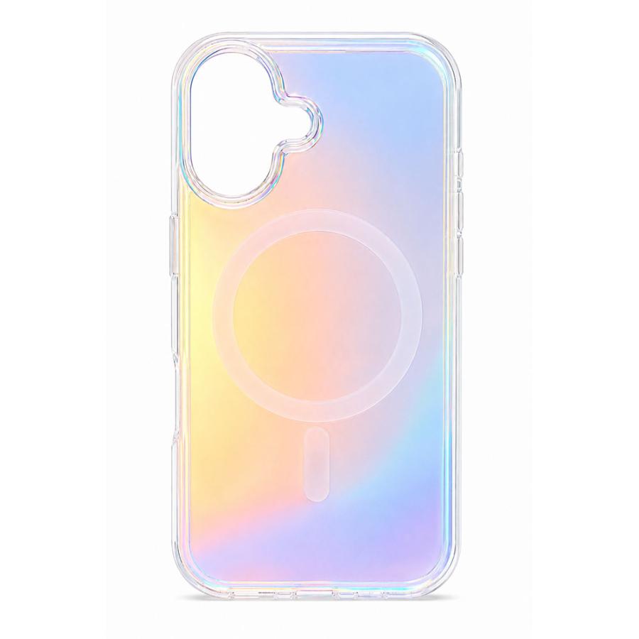 iPhone17 ケース クリア 透明 オーロラ magsafe対応 17e 16e 16 マグセーフ 背面クリア おしゃれ かわいい 韓国 レディース 人気 大人 カバー シンプル キラキラ | エンパイア | 05