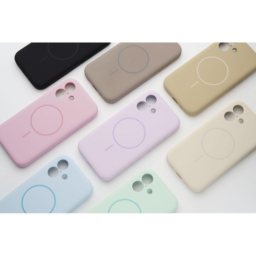 iPhone16 15 ケース MagSafe マグネット シリコン かわいい アイフォン ケース カバー くすみ  シンプル スマホケース ブランド empire | エンパイア | 01